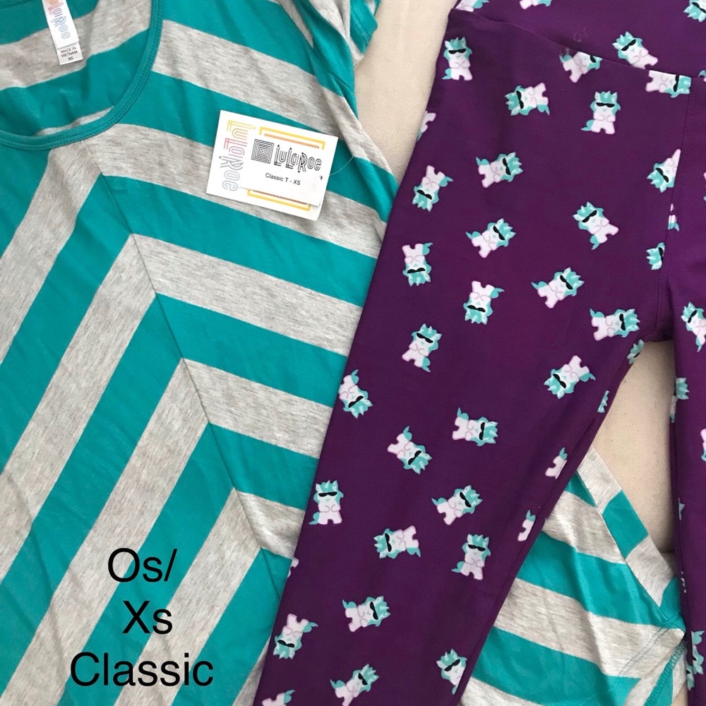 Perfect pair Xs Classic/os Unicorns w/sunglasses